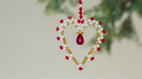 Diy Beaded Christmas Ornament How To Make Christmas Ornament