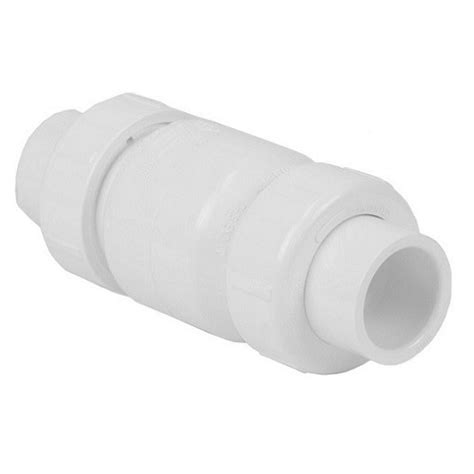 White Pvc 4 Swing Check Valve S X S The Drainage Products Store