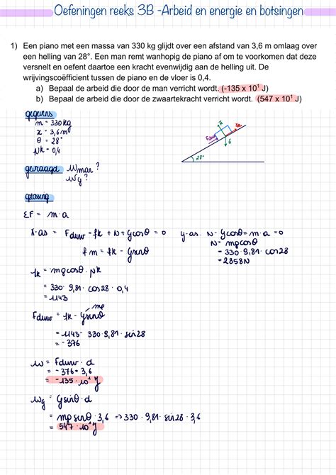 Get File Attachment Fysica Fysica Oefeningen Reeks B Arbeid En