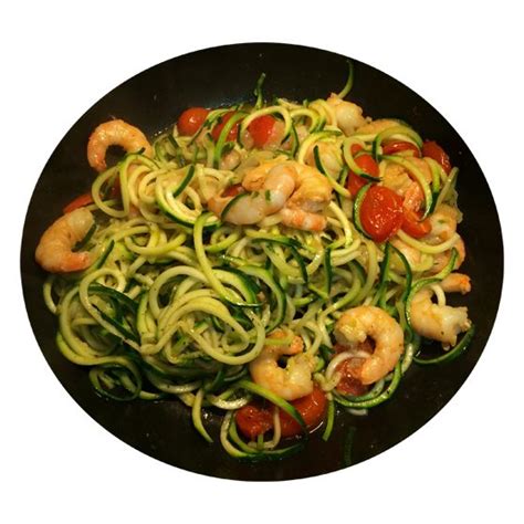 Spaghetti Di Zucchine Gamberetti E Pomodorini Spaghetti Di Zucchine