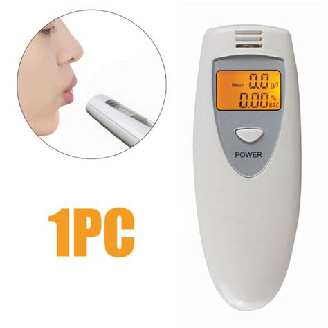Portable LCD Digital Breath Alcohol Tester Breathalyser Detector ...