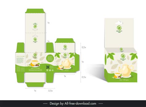 Devkala Tea Packet Template Elegant Modern Decor Vectors Images Graphic
