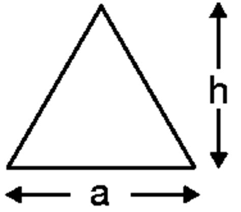 equilateral triangle formulas area perimeter altitude formula