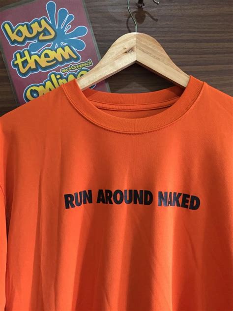 Nike Tee Run Around Naked Men S Fashion Activewear On Carousell