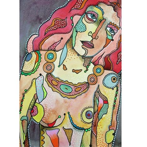 Watercolour Female Nude Painting Figurative Art Folksy