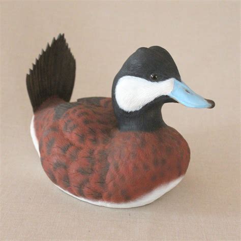 Ruddy Duck Carving Hand Carved Ruddy Duck Drake by Mrfrankscorner