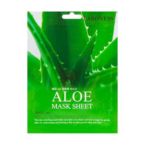 Тканевая маска для лица Baroness Aloe Mask Sheet с экстрактом алоэ вера ...