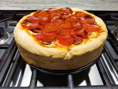 Easy Homemade Deep Dish Pizza For Two Springform Pan • Zona Cooks