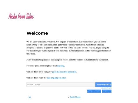 Porn List Sites One Porn List