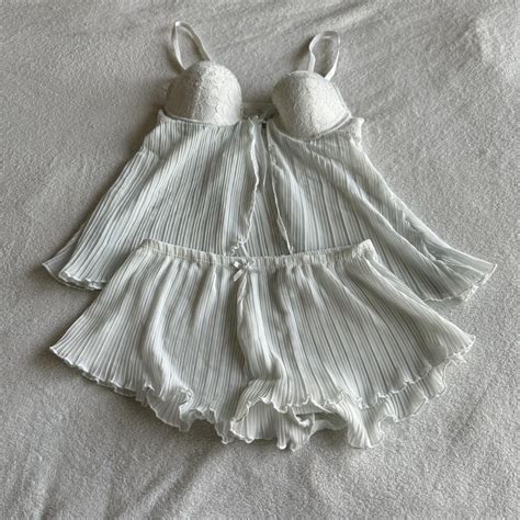 Super Cute Lingerie Sleep Set Coquette Angelic Depop