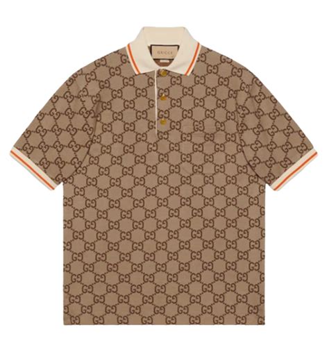 Gucci Nude Gg Cotton Silk Polo Shirt Whats On The Star