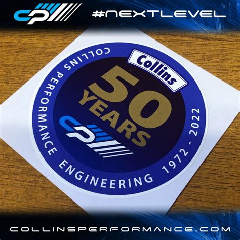 Collins Performance 50th Anniversary Decalsticker Collins Performance
