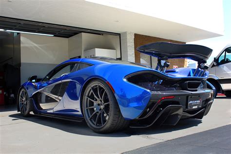 Mclaren P1 In Azure Blue Looks Amazing Automotive Addicts