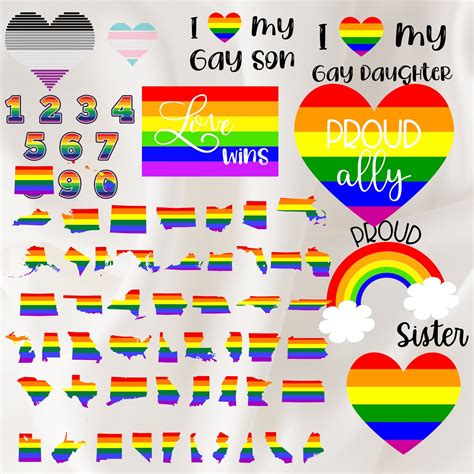 Lgbtq Svg Bundle Gay Pride Svg Bundle Gay Svg Pride Svg Rainbow Svg Gay Pride Shirt Svg