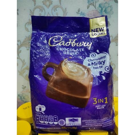Jual Cadbury 3in1 Hot Chocolate Drink Isi 15 Sachet X 30gr Murah Shopee Indonesia