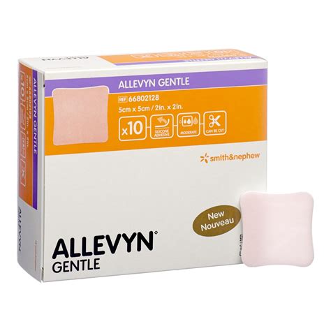 Allevyn Gentle Border Silicone Foam Dressing 2 X 2 Inch