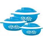 Buy Cello Hot Serve Ml Ml Ml Pack Of Thermoware Casserole Set Blue Online