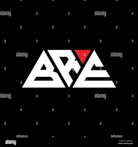 Bre Triangle Letter Logo Design With Triangle Shape Bre Triangle Logo