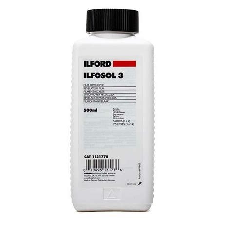 Ilford Ilfosol 3 | Revelador de película B/N de 500ml | 10710198