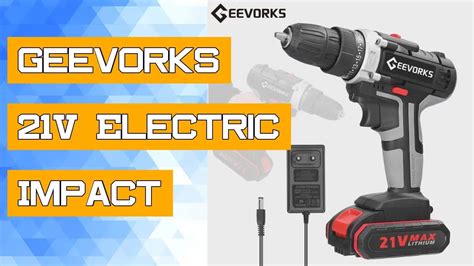 Geevorks V Electric Impact Cordless Drill Wireless Screwdriver Hand