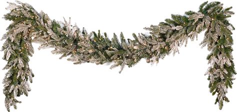 Download Frosted Pine Garland Festive Decorationpng