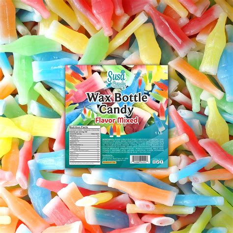 Amazon.com : Wax Bottle Candy - 4 Pounds Bulk Retro Candy Drink ...