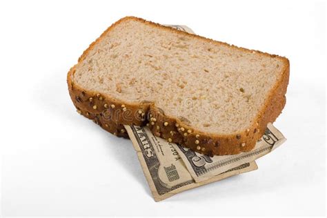 money sandwich stock image image  meal sandwich