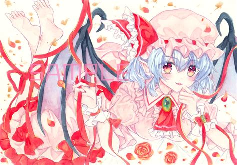 【未使用に近い】同人手描きイラスト 東方project レミリア・スカーレット 約a4の落札情報詳細 Yahooオークション落札価格検索