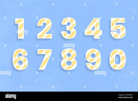 123 set typography vector for kids Stock Vector Image & Art - Alamy