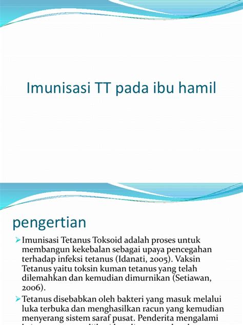 Imunisasi Tt Pada Ibu Hamil Pdf