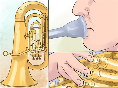 como tocar tuba  imagens wikihow