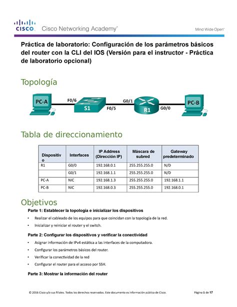 Ostin Martinez 41741076 1 1 4 6 Lab Configuring Basic Router Settings