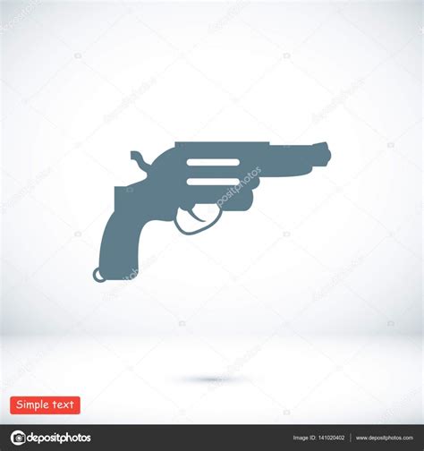 Revolver Simple Icon Stock Vector Image By ©simva 141020402