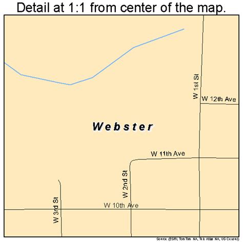 Webster South Dakota Street Map 4669780