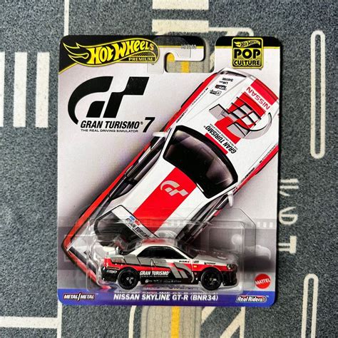 Jual Nissan Skyline Gt R Bnr R Gran Turismo Pop Culture Hot Wheels Premium Shopee