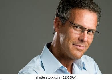 Handsome Mature Man Looking Camera Pair Stock Photo 32355964 Shutterstock