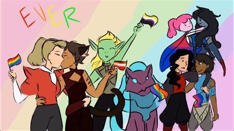 Everyone Is Gay She Ra Animatic Ft Catradora Lgbtq Cartoon Characters Youtube