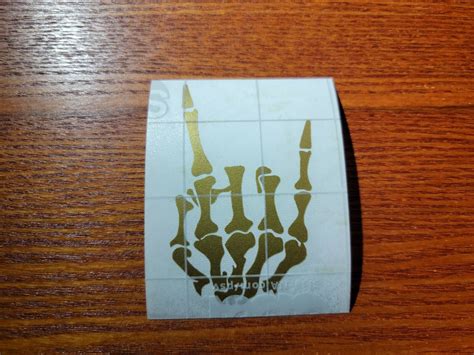 Skeleton Fingers Decal Skull Hand Fuck You Vinyl Decal For Car Or Truck Ebay