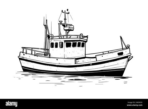 Motor Boat Drawing Hi Res Stock Photography And Images Alamy