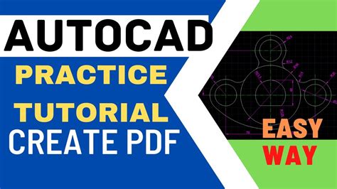 Autocad 2d Practice Tutorialautocad 2d For Beginners2d Drawing