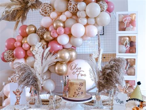 Nude Colours Diy Balloon Arch Kit Giraffe Birthday Party Etsy Artofit