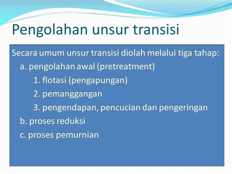 Ppt Unsur Unsur Transisi Periode Keempat Powerpoint Presentation