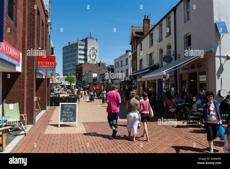 chelmsford city centre shopping street essex england uk stock photo  alamy