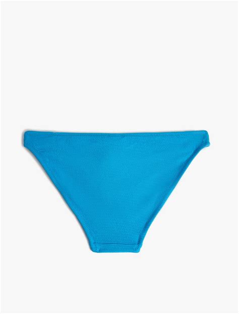 Lacivert Kad N Dokulu Bikini Alt Normal Bel Sak Mm Koton