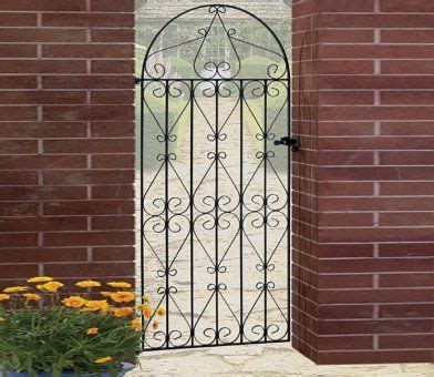 Burbage Regent Scroll Tall Bow Top Gate Metal Garden Gates Balcony