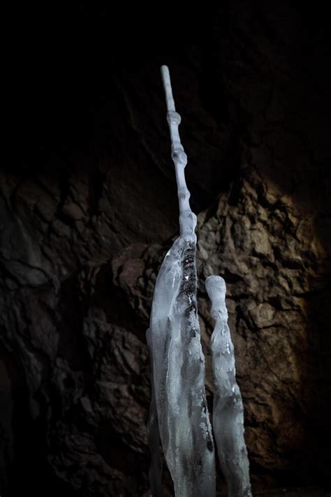 Ice Icicle Cave Cold Stalagmile In The Cave In Winter The Icy Kingdom