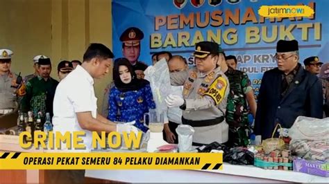 Operasi Pekat Semeru Pelaku Diamankan Gram Sabu Disita