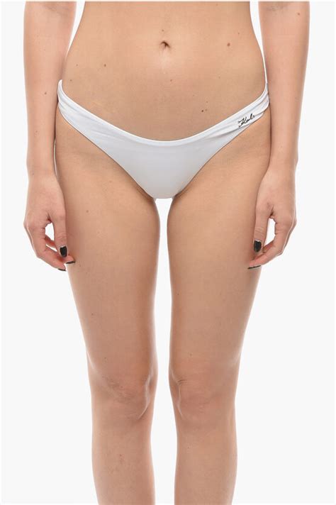 Karl Lagerfeld Solid Color Bikini Bottom Women Glamood Outlet