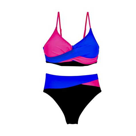 Royal Blue Womens Beach Match Brunch Swimwear Set Top Swimwear Bikini Tankini Shorts Sets For