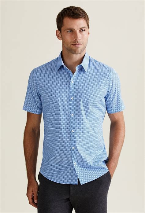 mens light blue preppy short sleeve button  shirt zachary prell